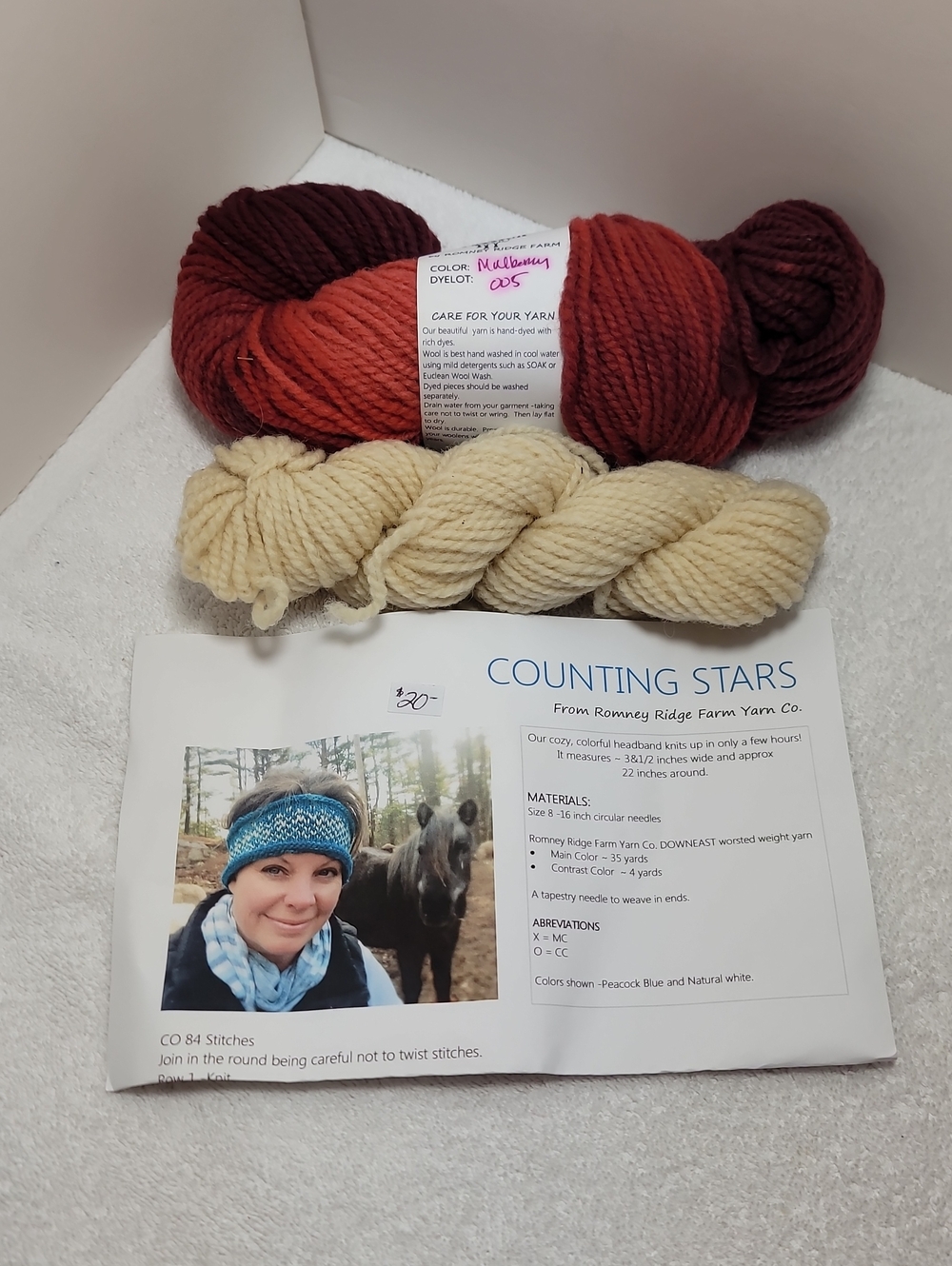 Counting Stars Headband Knit Kit - In Mulberry - NWT - #39
